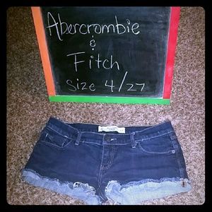 Abercrombie & Fitch dark Jean shorts